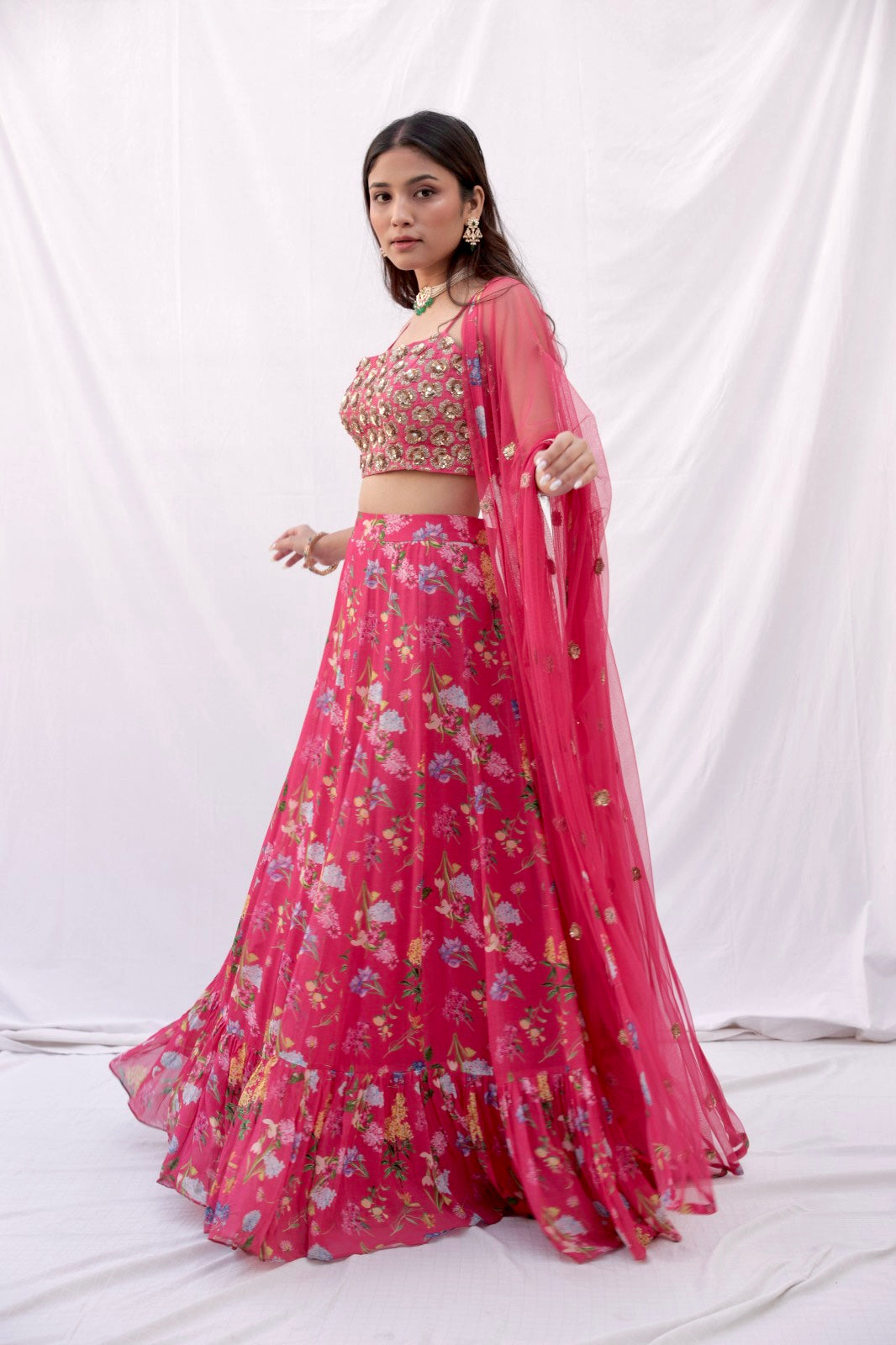 Red Bridal Lehenga Choli In Silk For Wedding Utsav | Bridal lehenga red,  Bridal wear, Bridal lehenga